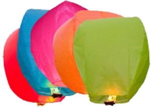 AOC Multicolor Paper Sky Lantern