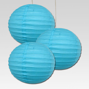 Christmas Tree Shops Blue Paper Lantern