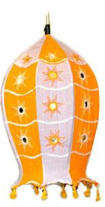 Art Godaam Handmade fabric Orange Cotton Lantern