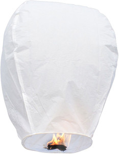 Santa Stores White Paper Sky Lantern