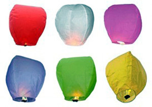 Smt Multicolor Paper Sky Lantern Multicolor Paper Lantern