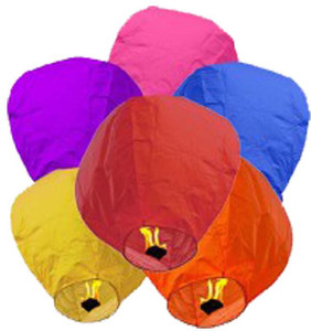 AOC Multicolor Paper Sky Lantern