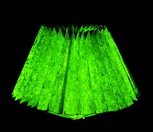 Lal Haveli Modern Ceiling Light Decorative Hanging Lamp Green Paper Lantern