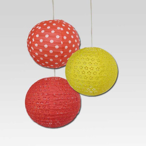 Christmas Tree Shops Red, Yellow Paper Lantern