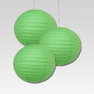 Christmas Tree Shops Green Paper Lantern