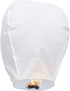 Little India White Paper Made Make a Wish Sky Lantern 103 White Paper Sky Lantern