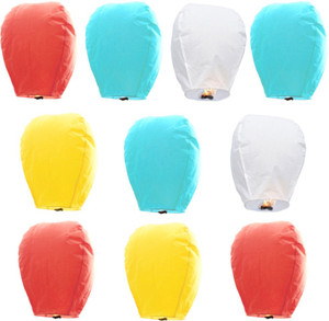 Little India Set of 10 Multicolor Paper Made Sky Lanterns 701 Multicolor Paper Sky Lantern