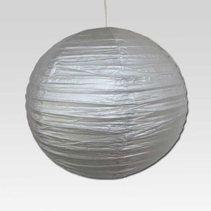 Christmas Tree Shops Silver Paper Lantern