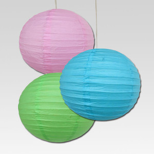 Christmas Tree Shops Red, Pink, Blue Paper Lantern