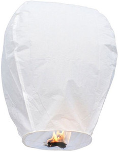 Dhol Dhamaka White Paper Sky Lantern