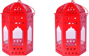 Sutra Decor Red Iron Lantern