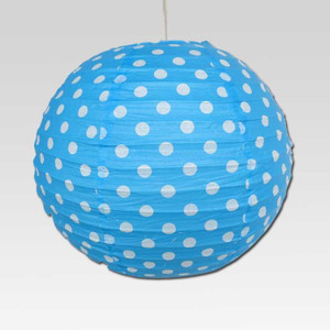 Christmas Tree Shops Blue Paper Lantern