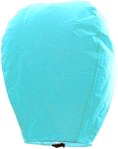 Little India Beautiful Turquoise Paper Made Sky Lantern 102 Blue Paper Sky Lantern
