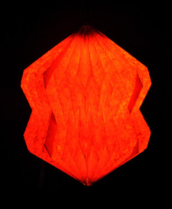 Lal Haveli Decorative Hanging Night Lamp Shade Orange Paper Lantern