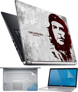 FineArts Che Guevara 4 in 1 Laptop Skin Pack with Screen Guard, Key Protector and Palmrest Skin Combo Set(Multicolor)