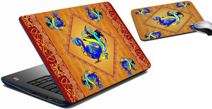 meSleep Rust Peacock Laptop Skin 207 Combo Set