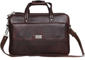 LEATHER COLLECTION 15.6 inch Expandable Laptop Messenger Bag