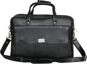LEATHER COLLECTION 15.6 inch Expandable Laptop Messenger Bag