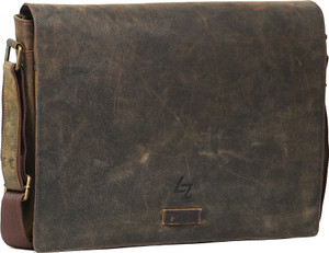 Leather Zentrum 15 inch Laptop Messenger Bag