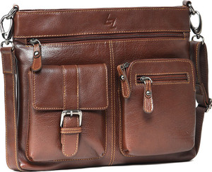 Leather Zentrum 10 inch Laptop Messenger Bag
