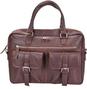 Hide Stitch 14 inch Expandable Laptop Messenger Bag
