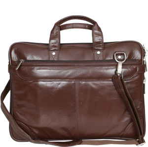 LEATHER COLLECTION 15.6 inch Expandable Laptop Messenger Bag