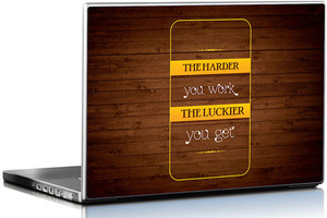 Seven Rays The Harder You Work The Luckier You Get Vinyl Laptop Decal 15.6