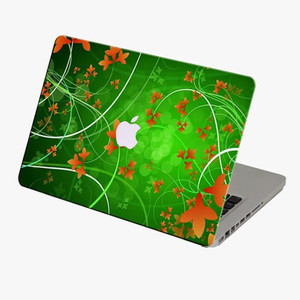 Theskinmantra Green Laptop First Macbook 3m Bubble Free Vinyl Laptop Decal 13.3