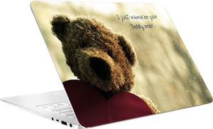 AV Styles Teddy Bear Laptop Skin Vinyl Laptop Decal 15.6