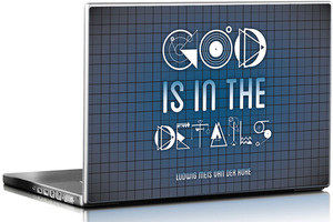 Seven Rays God Is In The Details Vinyl Laptop Decal 15.6