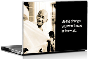 Seven Rays Gandiji be the Change Vinyl Laptop Decal 15.6