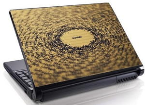 Theskinmantra Love Lov Luv Vinyl Laptop Decal 15.6