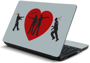 ezyPRNT Hearts & Guns Vinyl Laptop Decal 15.6