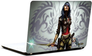 Pics and You Girl With Gun 3M/Avery Vinyl Laptop Decal 15.6