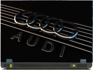 SkinShack Audi Embossed Style Logo (11.6 inch) Vinyl Laptop Decal 11.6