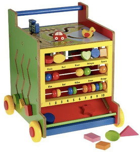 Constructive Playthings 8 In 1 Activity Learning Cart W Mazes And