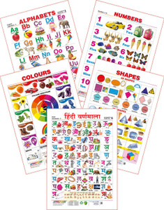 SPECTRUM Kid s 1st Learning Charts S Set 22 English Alphabets Numbers 1