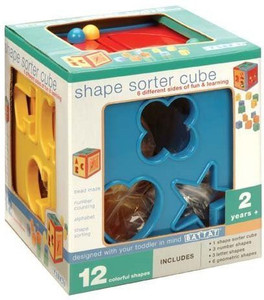 Battat shape sorter online cube