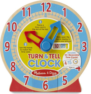 Melissa and doug 2025 turn and tell clock