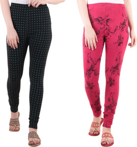 Diaz Women's Black, Pink Leggings