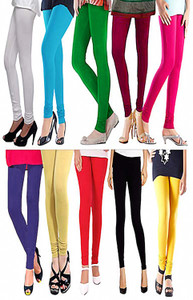 Magrace Women's Multicolor, Black, Yellow, Light Blue, Blue, Pink, Green, Purple, Beige, Purple, White Leggings