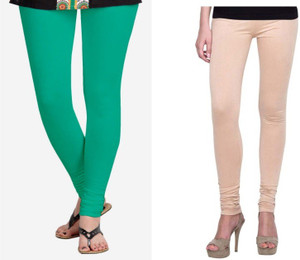 StudioRavel Women's Green, Beige Leggings
