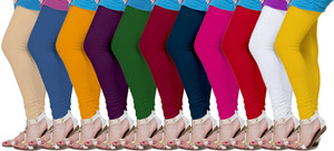 Fronex India Women's Yellow, Beige, Blue, Purple, Green, Maroon, Pink, Red, White Leggings