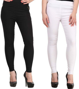 Magrace Women's Black, White Jeggings