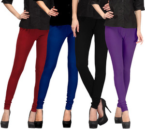 E'Hiose Women's Maroon, Dark Blue, Black, Purple Leggings