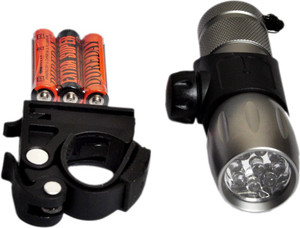 Dark Horse Imported 9 LED 3 Mode Bicycle Alluminium Alloy Front Light-Torch LED Front Light