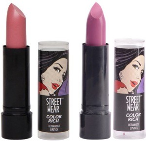 Street Wear Color Rich Ultra Moist Lipstick - Puzzle Me Pink and Mystic Mauve, Set of 2