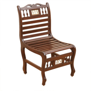 exclusivelane teak wood solid wood living room chair finish color