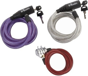 BTWIN by Decathlon Set of 3 Locks Spiral Lock Buy BTWIN by