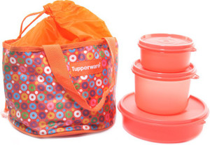 Tupperware 3 continers with bag 3 Containers Lunch Box